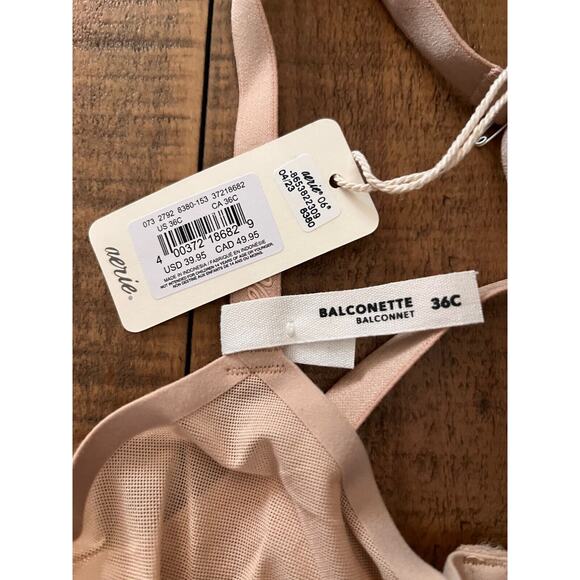 AEIRE Mesh Smoothez Bra's 36 C Balconette unlined underwire 2 Pack Multi-colors - Picture 4 of 6